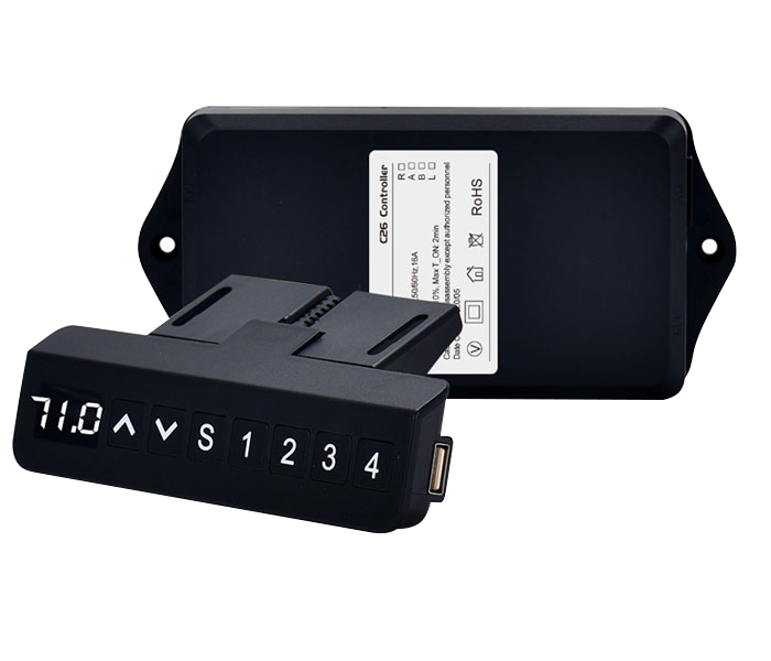 1V1 ou 1V2 ajustável 120W AC100-240V para DC24V Controlador Hall com interface USB