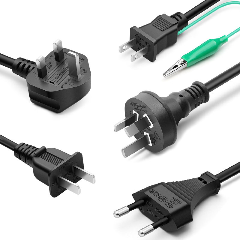 Power Extension cable UK AU EU JP AU 